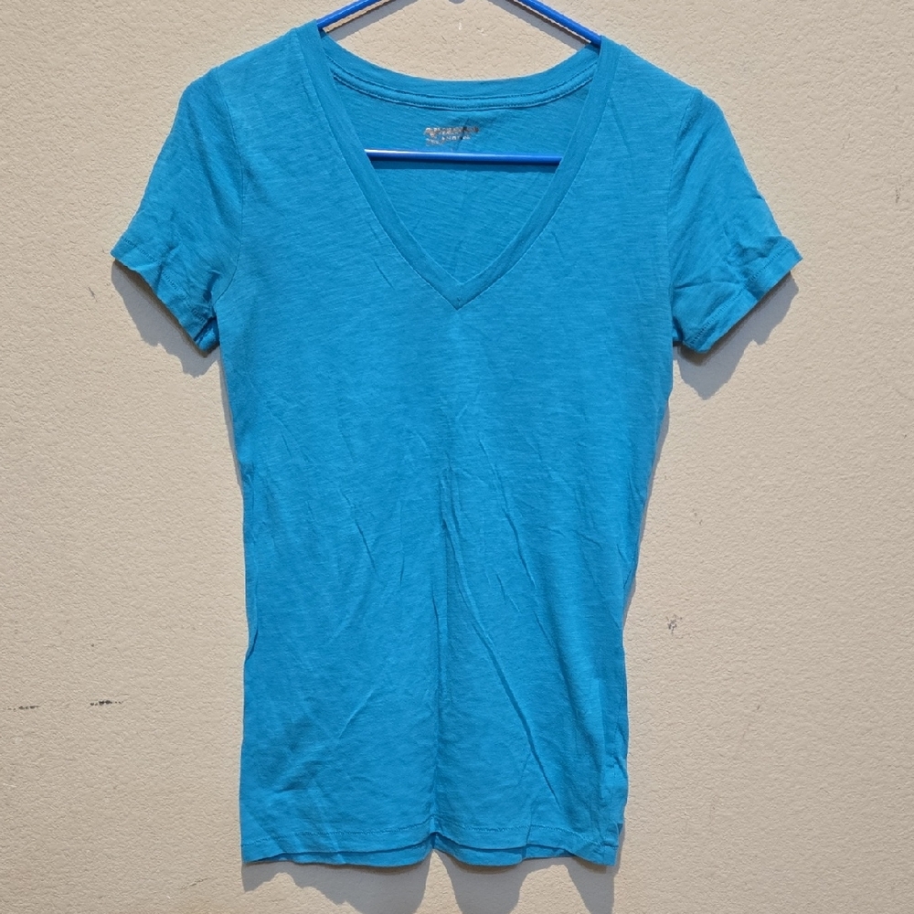 Arizona Jean Company Blue Fitted Short Sleeve T-Shirt